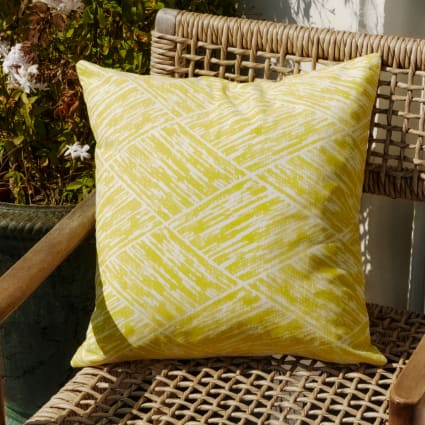 Foglie Copricuscino Giallo Senape 40x40cm - Atmosphera Créateur D'intérieur - Foto 9