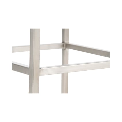 Lot De 2 Tabourets De Bar Montreal – Similicuir Noir, Piètement Acier Inoxydable, Neufs