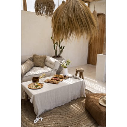 Mantel de lino beige 150x150-2025_summer cropped-1