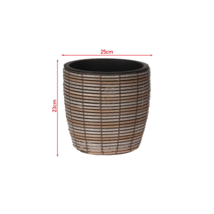 Vaso Da Fiori KADAX Vaso Da Fiori 17 Cm Supporto Per Fiori In Plastica Con Coperchio In Legno 83765727 - Foto 3