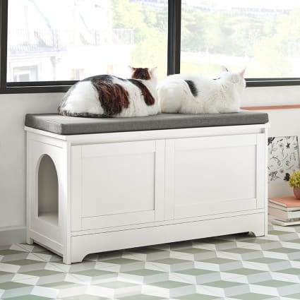 Katzenklo Schrank Holzwerkstoff Wei | Maisons du Monde