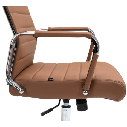 Chaise Bureau Cuir PU Pivotante - Réglable Et Confiable Pour Bureau Ou Maison