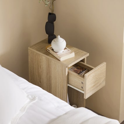 Comodino Con Cassetto Tavolini Da Notte Cassettiera Camera Da Letto Mobiletto Design Moderno Rovere Marrone 50x39x47 Cm Vxn603061 Maisonchic 74996288 - Foto 7