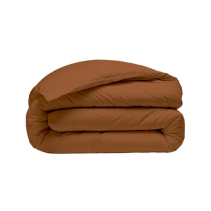 Housse De Couette En Percale De Coton SOFT PERCALE Sensei Maison - 140x200 Cm, Pourpre - Douceur Et Sans Repassage