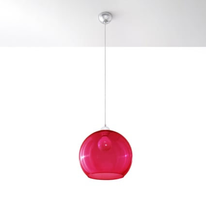 Sollux Lighting Ball - Lampadario A Sospensione In Vetro E Cromo, Design Sferico Moderno, Prodotto In Polonia, Classe Energetica A++ - E