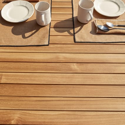 Tavolo Giardino Teak Massello 43x36x40cm - Legno Naturale Per Esterno - Foto 2