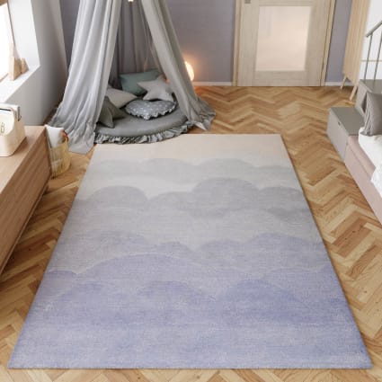 Letto Per Bambini Con Testiera A Forma Di Nuvola - 90 X 200 Cm Similpelle Rete A Doghe Rosa