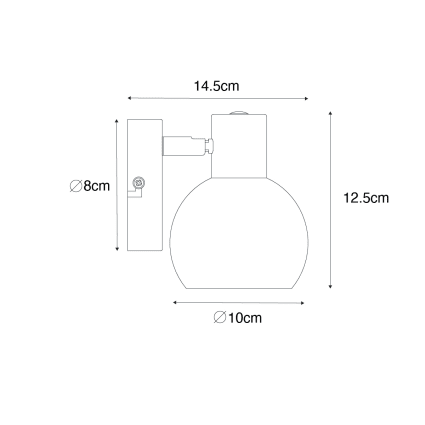 QAZQA otan - Appliques Moderno - 2 luce - H 140 mm - Acciaio - Moderno - Soggior