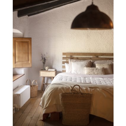Set Camera Dmora Testiera Letto Colombine Dmora Con Comodino - 9