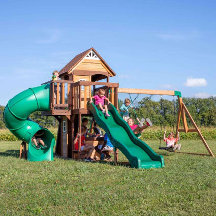 Riossad Toboggan pour enfants Toboggan de jardin Pliable Longueur du
