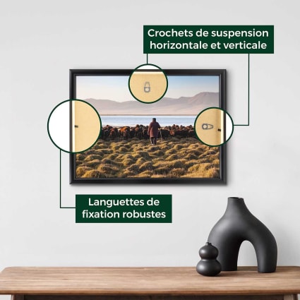 Lot De 3 Cadres Photo A5 En Bois Avec Passe-partout – Pour Photos 10x15 Cm, Style Bureau Ou Salon