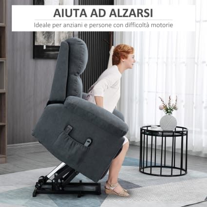 Poltrona Alzapersona Homcom Poltrona Relax Massaggiante Poltrona