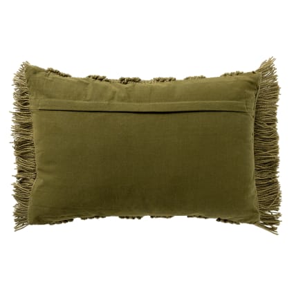 Coussin Déco Tufté Miska 45x45cm Vert
