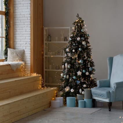 Sapin De Noël Artificiel LIFEZEAL 180 Cm - PVC Vert, Base Métal - Dense Et Facile à Monter