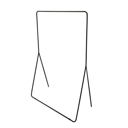 Portant minimaliste en métal noir 150x100x45cm