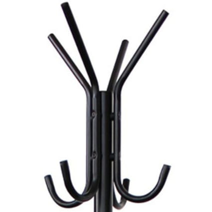 Porte-manteau Mural 8 Crochets Noir En Aluminium - Sans Perçage Ou Avec Vis - Pour Chambre, Salle De Bain, Bureau