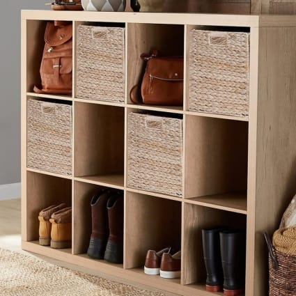 Boîtes De Rangement 4 Pcs Rouge Foncé 32x32x32 Cm Tissu - TIROIR - ETAGERE - PANIER COULISSANT