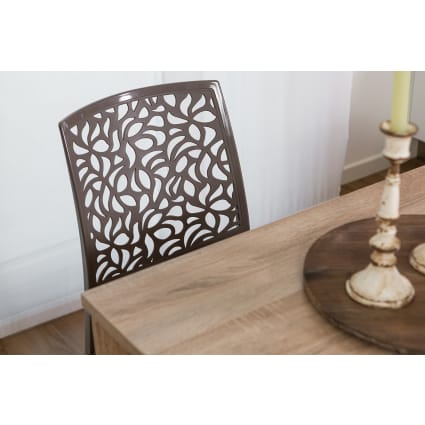 Set di sedie in polipropilene con fibra di vetro tortora Anna