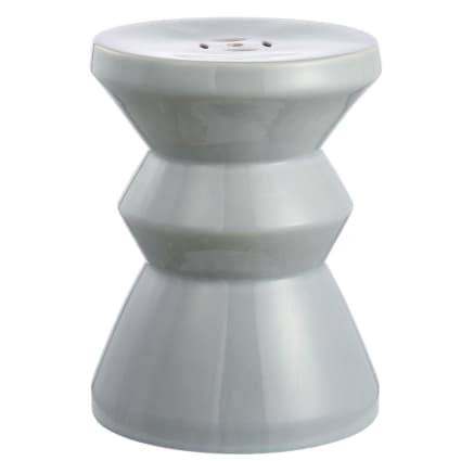 Tabouret De Jardin En Céramique Safavieh Ibiza - Design Perforé Motif Diamant - 35x35x47 Cm - Pour Intérieur Et Extérieur - 3
