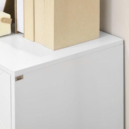 Buffet Design Blanc Et Doré - Rangement élégant Pour Salon Ou Cuisine