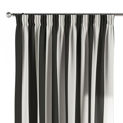 HPD Half Price Drapes Verdunklungsvorhang – 127 X 244 Cm, Schwarz-weiß Gestreift, Polyester, 70% Lichtschutz