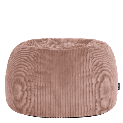 Pouf velours côtelé rose Kingston | Maisons du Monde