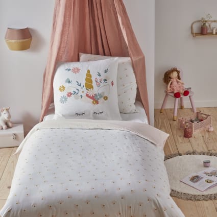 Parure De Lit Licorne - I Believe In Unicorns - 135cm X 200cm - Housse De Couette - Parure De Lit