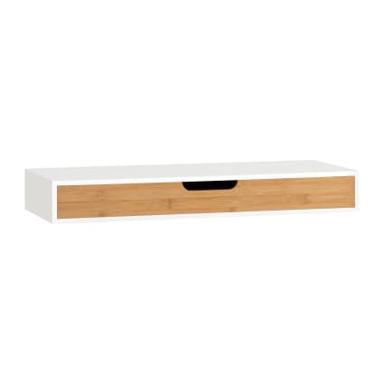 Estante de pared con cajón l60cm madera color natural | Maisons du Monde