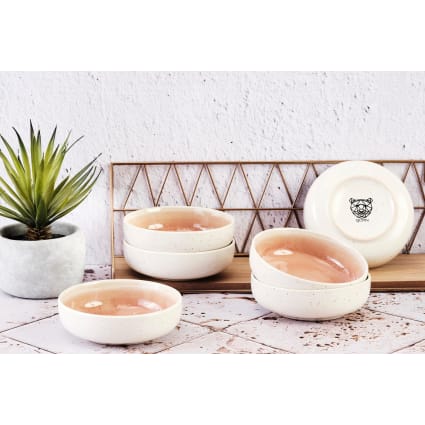 Lot De 6 Bols En Grès Baltic Vanille – Diamètre 14 Cm, Design Texturé, Vaisselle Durable Et élégante - 13