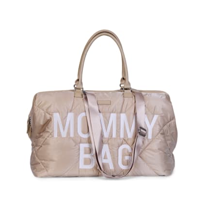Sac à langer à anses Mommy bag matelassé beige Mommy bag Maisons