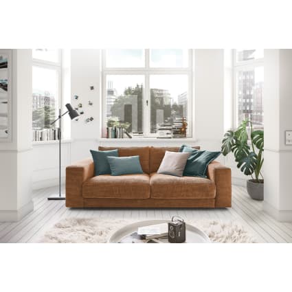 2-Sitzer Sofa aus Cord, braun MADELINE