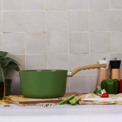 Casserole 20cm Avec Couvercle Vert - Revêtement Céramique Antiadhésif, Sans PFOA/PTFE - 7