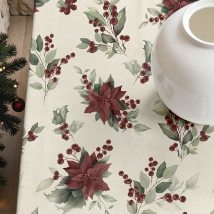 Muaré Nappe En Résine Anti-Taches Christmas 300 X 140 Cm