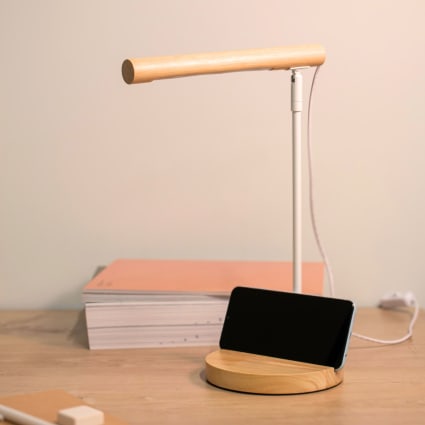 FORLIGHT Archie Tischlampe LED – Dimmbar, Mit Akku, 4000K Neutralweiß, Weißes Aluminium