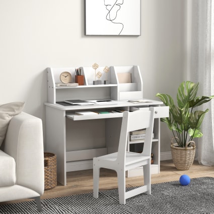Bureau enfant avec chaise - ensemble bureau et chaise réglable - lampe Bureau enfant avec chaise - ensemble bureau et chaise réglable - lampe