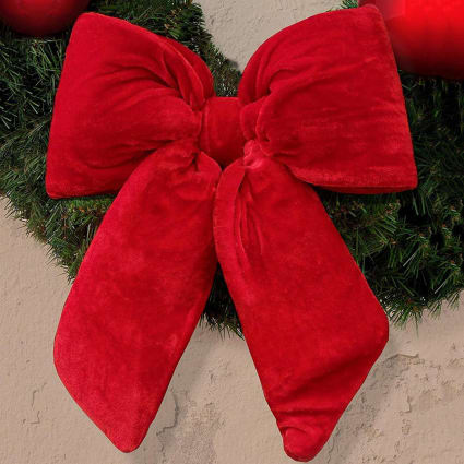 Cuscino A Fiocco In Raso 50x35 Cm – Morbido E Decorativo Per San Valentino – Colore Rosso Macchia – Per Divano E Letto - 5
