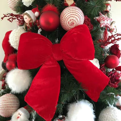 Gonna Albero Natale Finta Pelliccia Bianca - 91,4 Cm Morbida Come La Neve