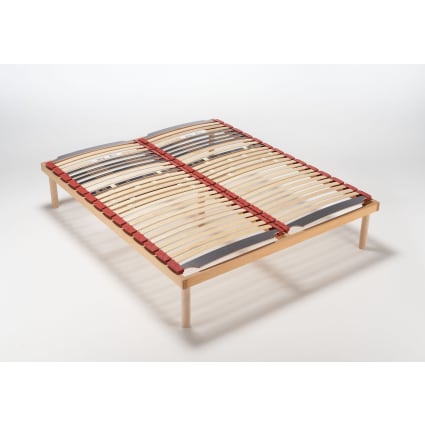 Rete Matrimoniale 180x195 a Doghe Basculanti Legno Faggio