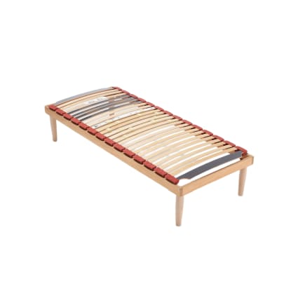 Rete Singola 90x200 a Doghe Basculanti in Legno Faggio Ortopedica