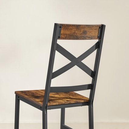 Set De Chaises Design Rétro Noires Bador - 2/4/6 Chaises, Bois Et Métal, Siège Rembourré, à Monter