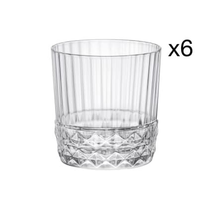 Lot De 6 Verres à Whisky – Design Classique, Transparent
