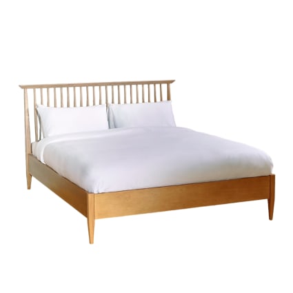 Lit 140x200 en hévéa teinte claire Edward | Maisons du Monde