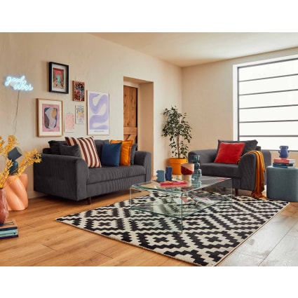 Sofa Corduroy Fabric Melton Jumbo Cord Tub Chair Fauteuil En