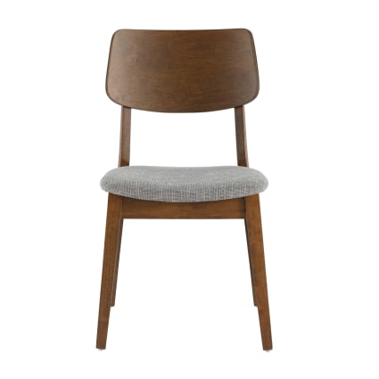 HOMN LIVING Pack 2 Chaises Susi Bois Massif Noyer - 49x52x82 Cm Élégantes Et Confortables