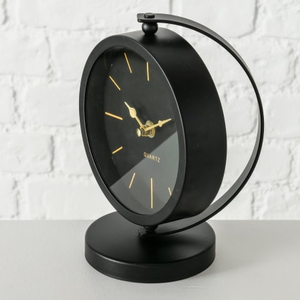 Horloge De Table Vintage Créative VOSAREA - Forme Moto - Avec Alarme - Alimentation 1 Pile AA - Couleur Aléatoire (Noir/Doré) - 2