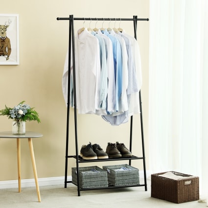 Portant à Vêtements Noir Acier - Penderie Dressing Organisateur