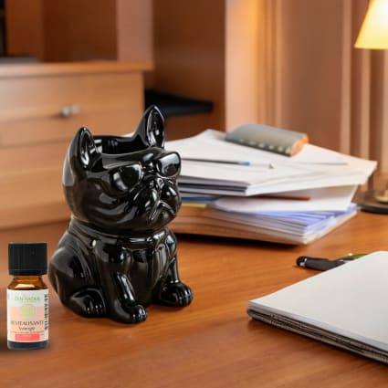 Brûle Parfum en Céramique Triptyque 10cm Noir - Achat & prix