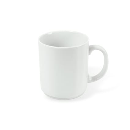 6er Set Kaffeebecher aus Porzellan, Weiß Côme