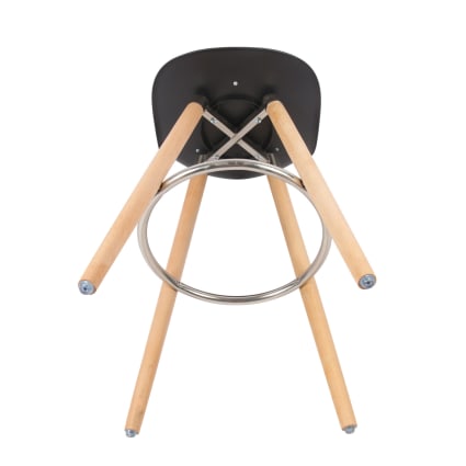 Set di sgabelli da bar gambe in legno di faggio 39,5x44x91cm