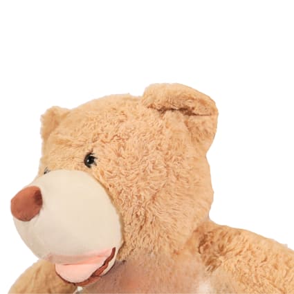 BRUBAKER Peluche géante XXL - Ours - Nounours - 100 cm - Marron - Ultra Douce & Mignonne pas cher